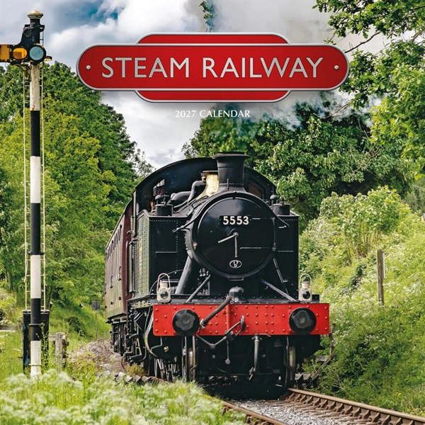 Steam Railway Calendar 2027, Wall Calendars, Month To View, Transport, Gift