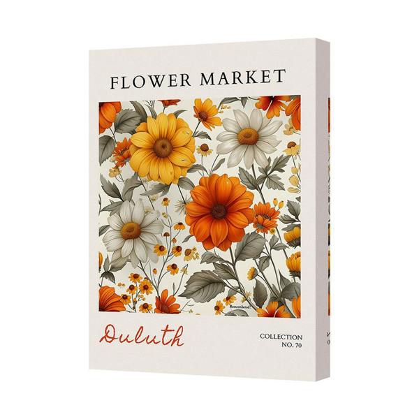 Benjamin Tate Design Flower Market Canvas Art Print Duluth Collection Handmade In United Kingdom
