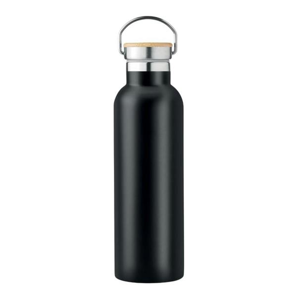 MidOcean Helsinki Medium Bamboo 750ml Flask - Black - 