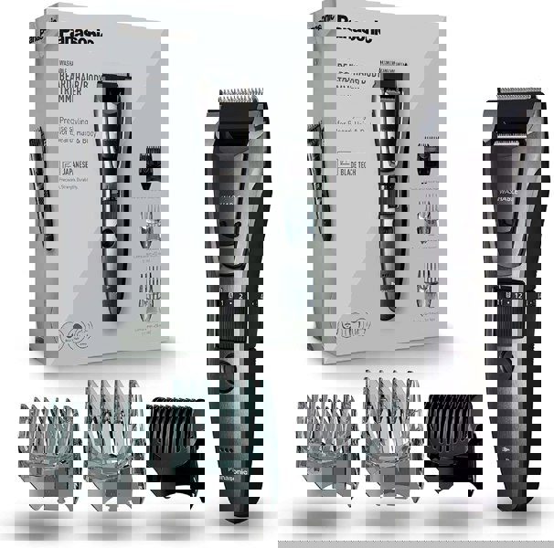 Panasonic ER-GB80 + ER-GN30 Beard, Body & Facial Hair Trimmer Bundle - Free Gift RRP £10!