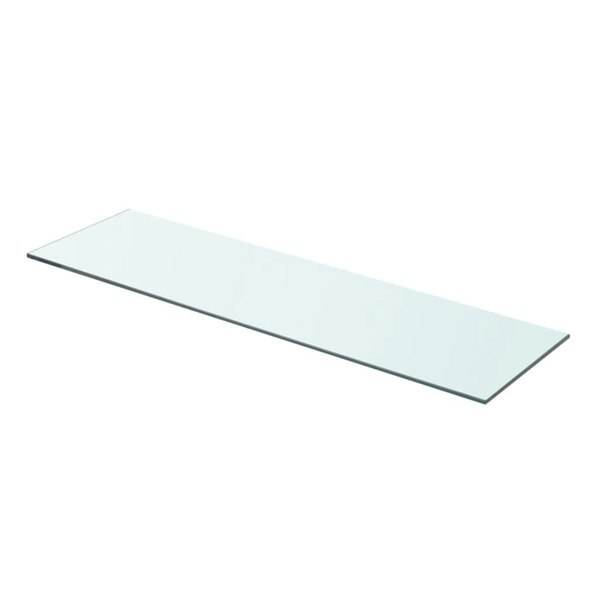 Berkfield Shelf Panel Glass Clear 70x20 cm