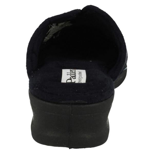 Padders Ladies Padders Wedge Heel Slipper Sable