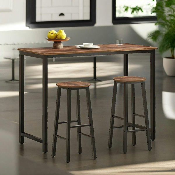 Rafaelo Mobilia Set of 2 Bar Stools 65CM Height