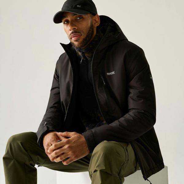Regatta Mens Allston Waterproof Jacket - Black - 