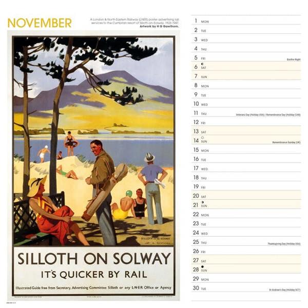 National Railway Museum, North West England Poster Art Calendar 2027, Wall Calendars, Month To View, Travel, Gift
