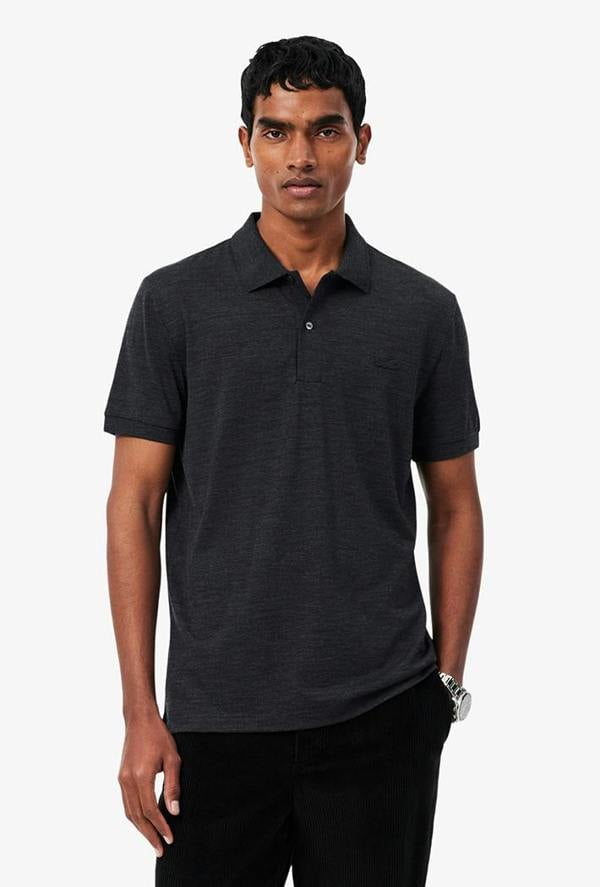 Lacoste Regular Fit Wool Blend Jersey Polo Shirt
