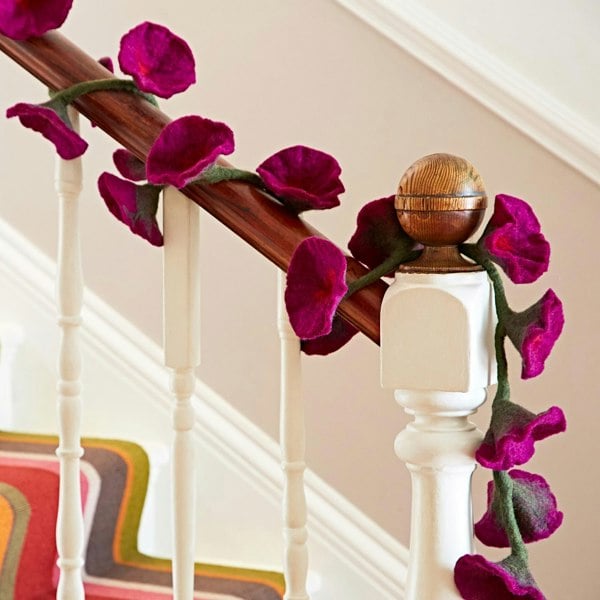 Paper High Felt Flower Garland