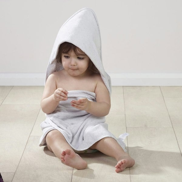 Kinder Valley Hooded Towel and 2 Pack Wash Mitts Grey