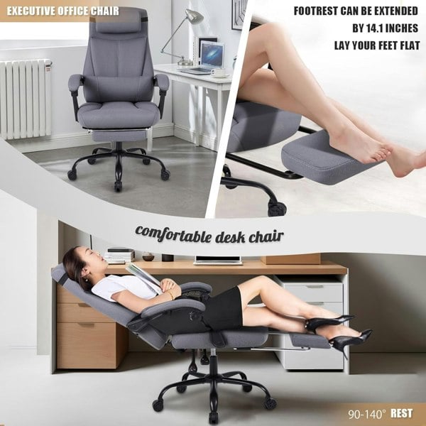 Furniture One Executive Office Chair Desk High Back Task Swivel Chair