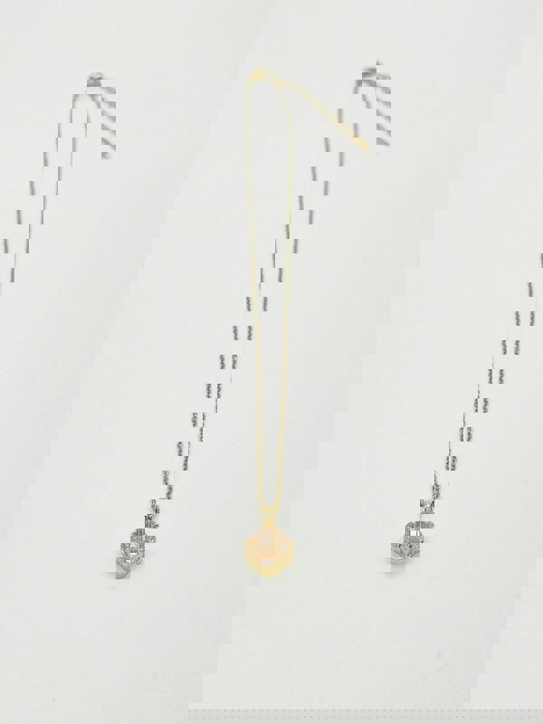 SVNX Blush Clover Crystal Pendant Necklace - Gift Boxed