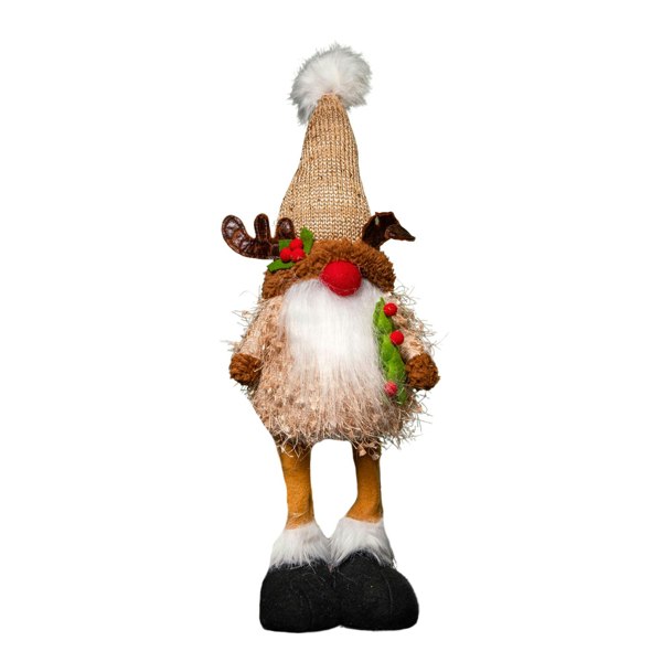 Samuel Alexander 46cm Battery Operated Light up Standing Christmas Reindeer Gonk with Warm White LEDs