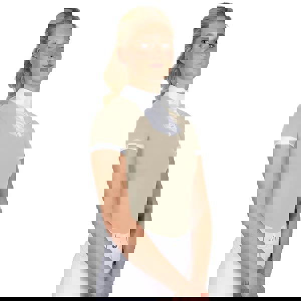 Coldstream Womens/Ladies Roslin Crystal Short-Sleeved Show Shirt - Latte - 