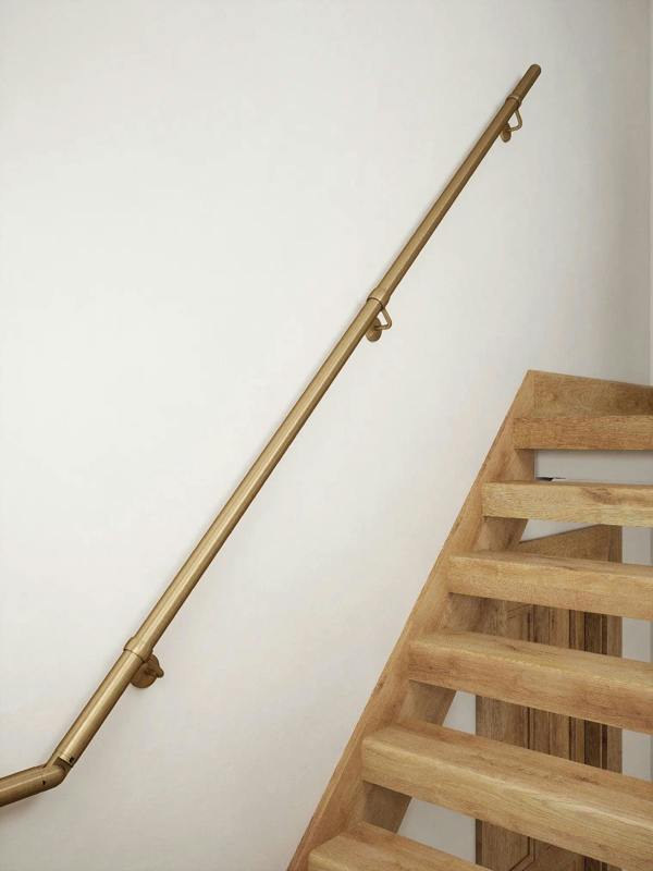 Handrails Direct Loxley Antique Brass Half Turn Handrail