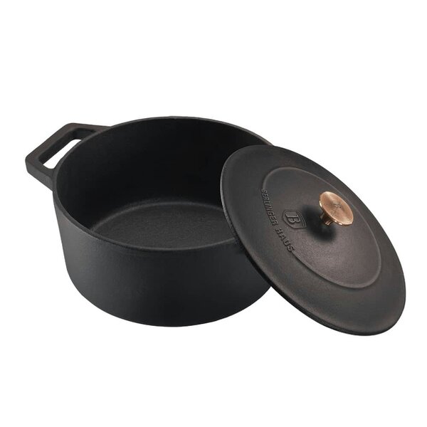 Berlinger Haus Cast Iron Casserole 24 cm Berlinger Haus BH6492 Black Rose
