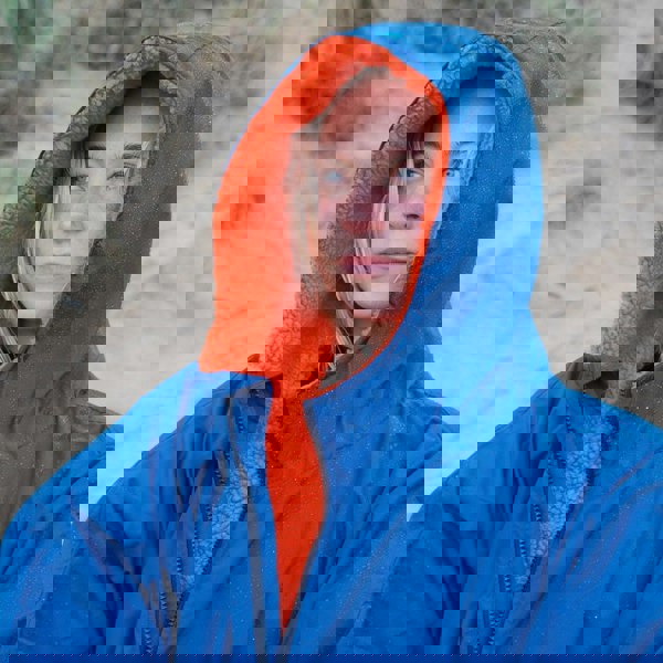 Sola Adult Waterproof Changing Robe - Navy/Orange