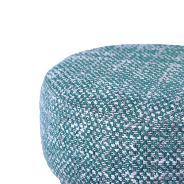 Furniture Edit Claire Teal Knubby Stool