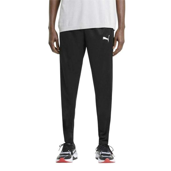 Puma Mens Logo Tapered Tracksuit Bottoms - Black - 
