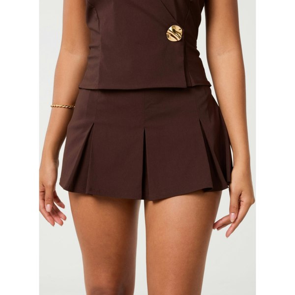 Pink Vanilla Pleated Skort