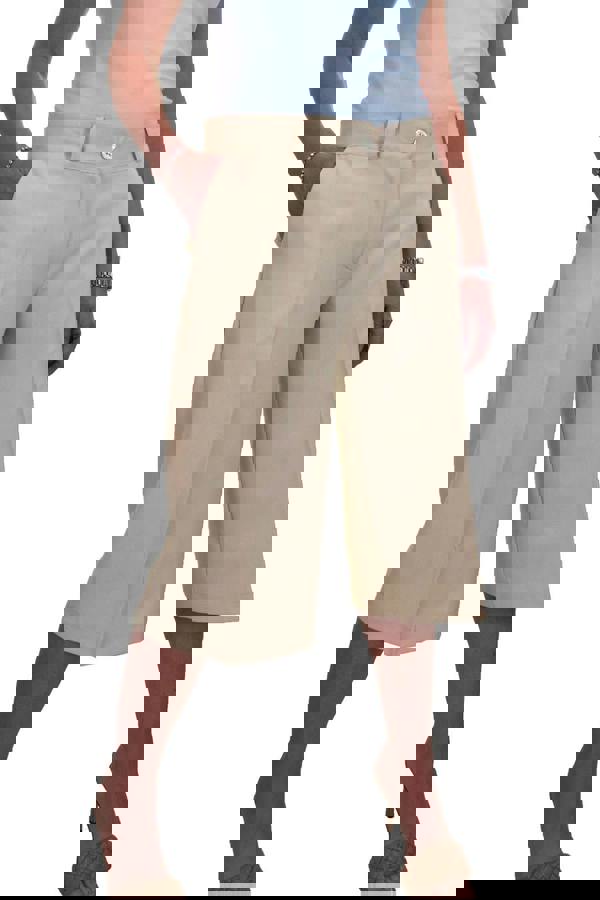 Paulo Due Women's Smart Cropped Leg Culotte Trouser