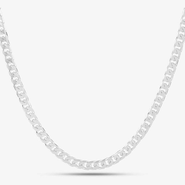 T. H. Baker Sterling Silver 22 Inch Diamond-Cut Curb Chain 8.13.1916