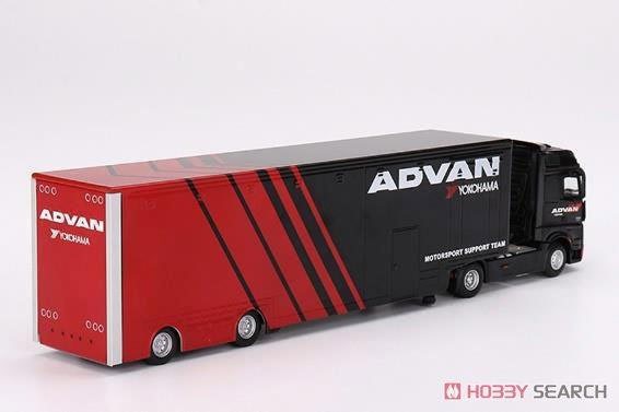 Mini GT Mercedes Benz Actros With Racing Transporter Advan LHD 1:64 Scale MGT00741L