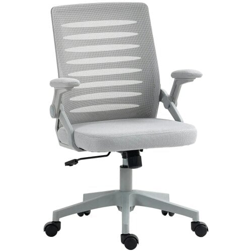 44-53.5cm Adjustable Height Work Chair, with Mesh Back - Grey