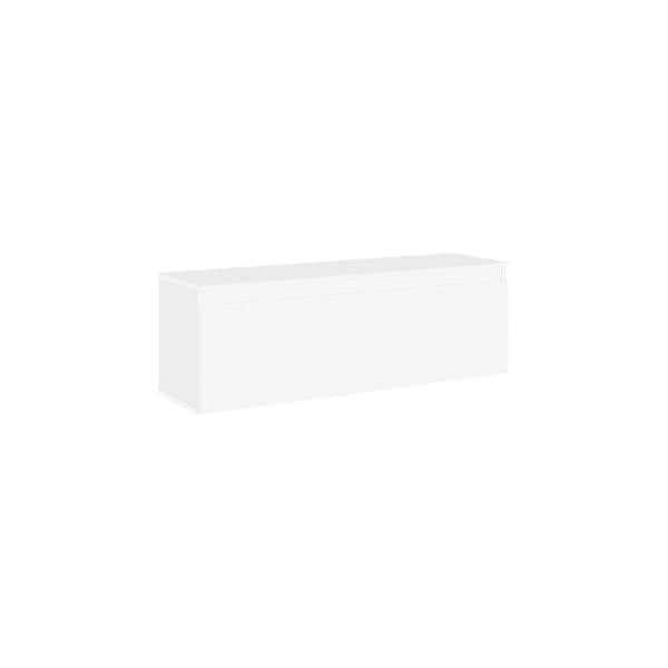 Decortie Modern TV Stand Unit 120cm with Soft-Close Drop-Down Door Non-handle Design & Storage Space, Living Room