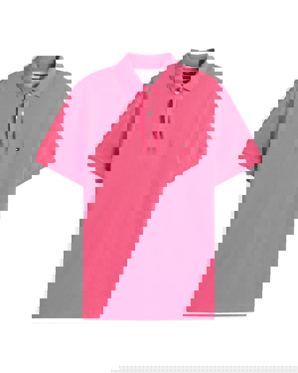 Tommy Hilfiger 1985 Regular Fit Mens Polo - Pink Alert