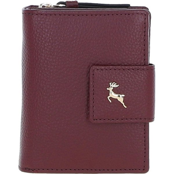 'Arte in Pelle' RFID Secure Wallet/Purse with Zip and Stud Closure: X-30