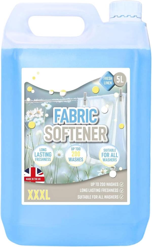 1 x 5L Fresh Linen Fabric Softener Conditioner Original Clean Linen Scent