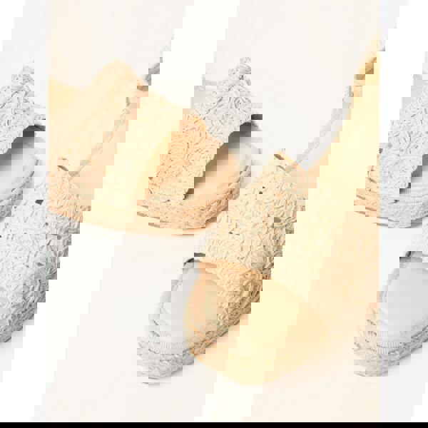 Blue Vanilla Broderie Detail Platform Sandals