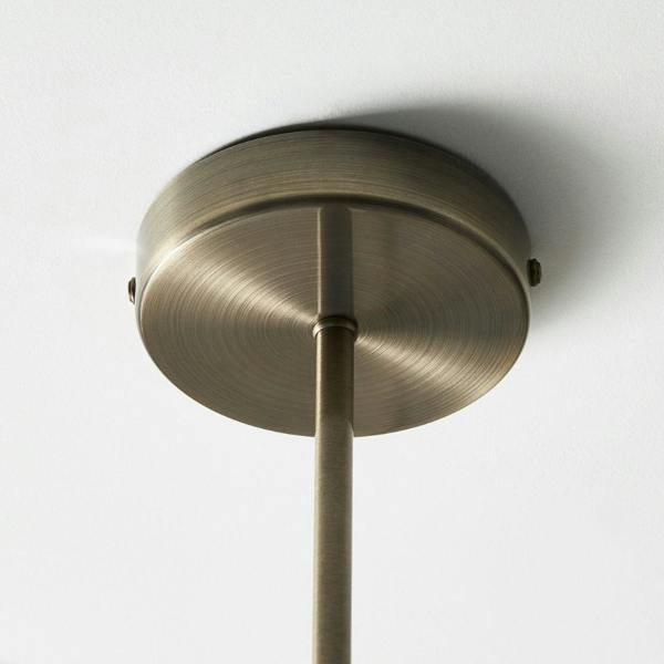 Pagazzi Lighting Kingsholm 5-Light Antique Brass Semi-Flush Ceiling Light