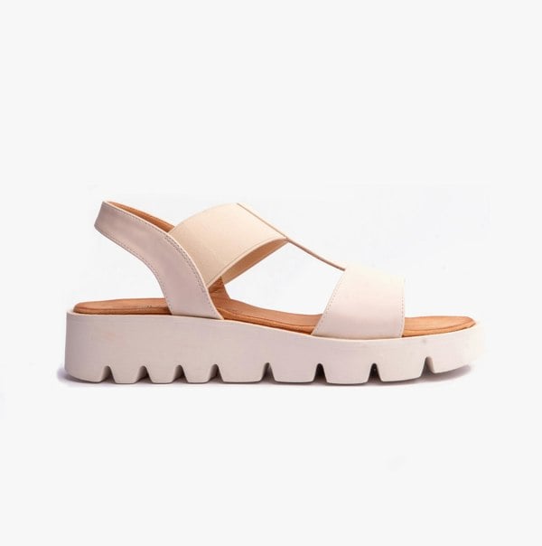 Heavenly Feet RITZ Womens Sandals Stone