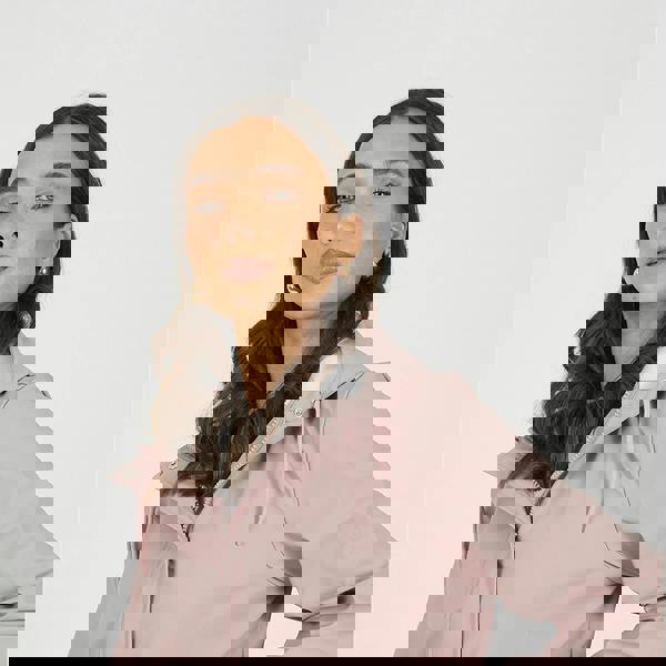 Brave Soul Pale Pink Hooded Rain Mac - Pale Pink Image 4