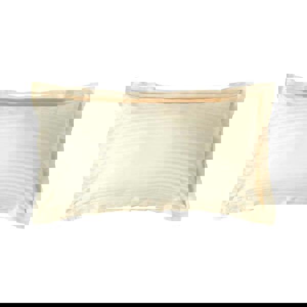 HOMESCAPES Silky 330 TC Egyptian Cotton Satin Stripe Oxford Pillowcase, King Size