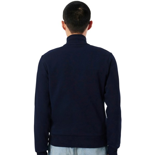 Lacoste Zip-Up High Neck Fleece Track Top Sweatshirt Midnight Blue