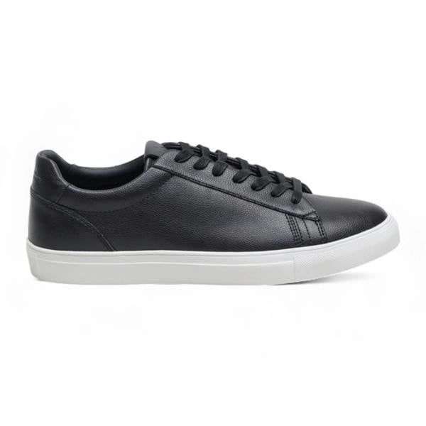 Antique Rogue Men’s Black Leather Lace-Up Casual Sneakers