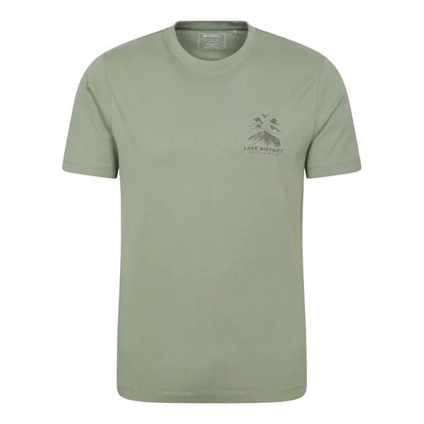 Mountain Warehouse Mens Ireland Short-Sleeved T-Shirt - Khaki Green - 