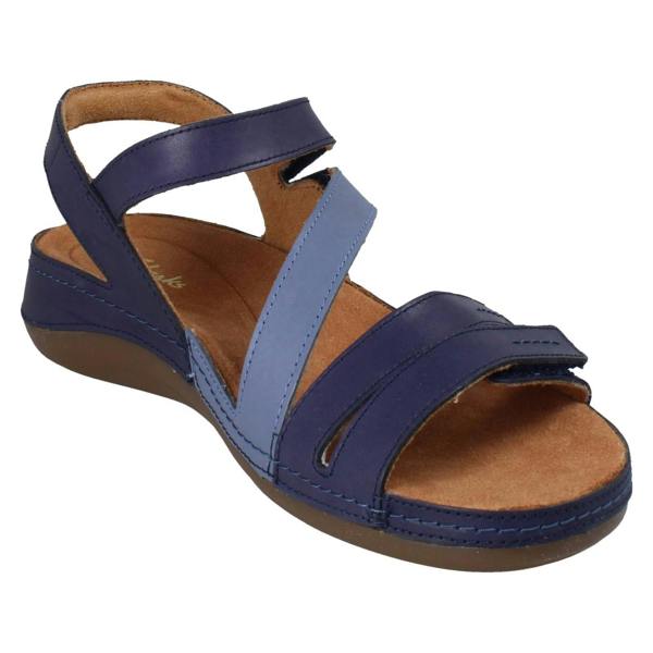 Clarks Ladies Clarks Hook and Loop Summer Sandals Cecily Mix