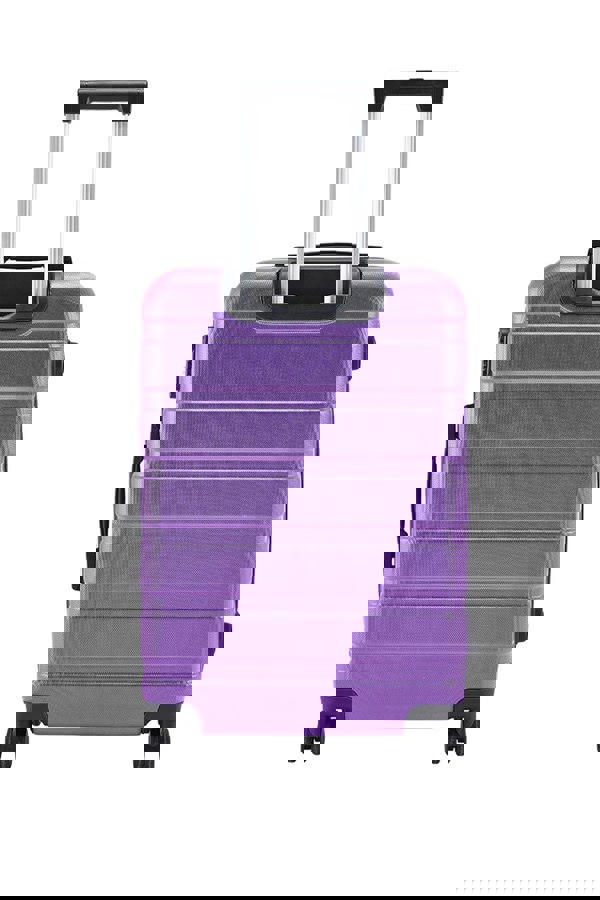 Living and Home Lightweight Hardside Travel Suitcase with Spinner Wheels, 24" Purple