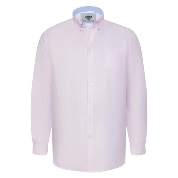 Duke Mens D555 Richard Oxford Kingsize Tall Long-Sleeved Shirt - Pink - 