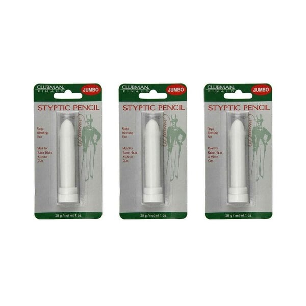 Clubman Pinaud Styptic Pencil 28g X 3 Triple Pack