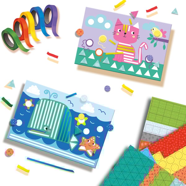 SES Creative I learn to stick and recognize shapes