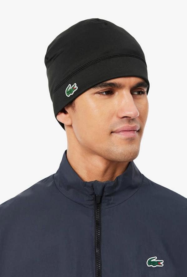 Lacoste Sport Polar Fleece Reflective Crocodile Beanie