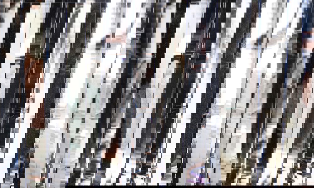 Cheetah Metallic Tinsel Curtain, 2.5M x 1M Silver