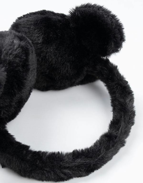 Disney Girls Black Minnie Earmuffs (One Size)