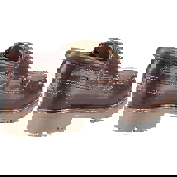 Hush Puppies Weston Leather Men's Brown Boat Shoes