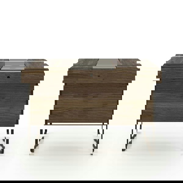 Dorel Home Dorset desk colombian in walnut / dark grey