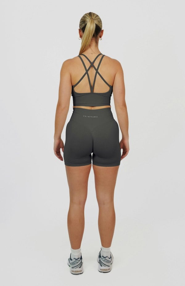 V3 Apparel Form Seamless Scrunch Shorts - Slate Grey