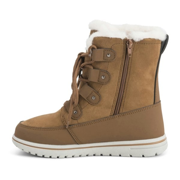 VIVA Polar Boot Women's Fleece Lined Snow Winter Hiking Durable Ankle Boots